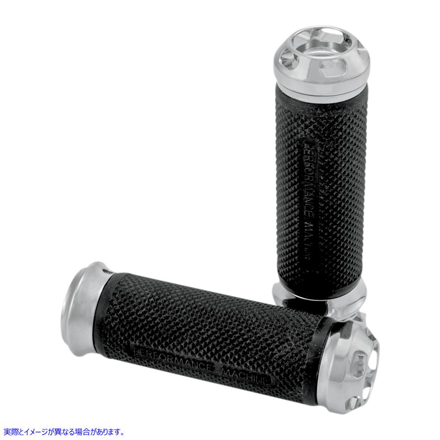 取寄せ グリップ - Apex - Elite - TBW - クローム パフォーマンスマシーン (PM) Grips - Apex - Elite - TBW - Chrome 0063-2044-CH 06301059