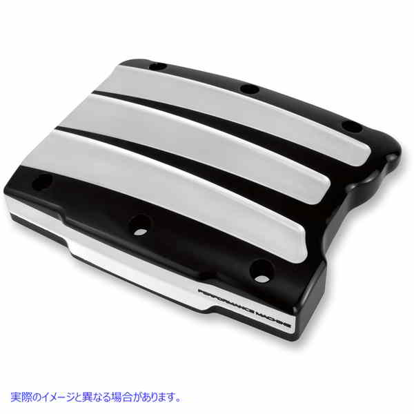 取寄せ ロッカーボックスカバー パフォーマンスマシーン (PM) Rocker Cover Box - Scalloped - Contrast Cut 0177-2021-BM 09401161