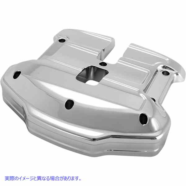 取寄せ ホタテロッカーカバー パフォーマンスマシーン (PM) Scallop Rocker Box Cover - Chrome - M8 0177-2070-CH 09401927