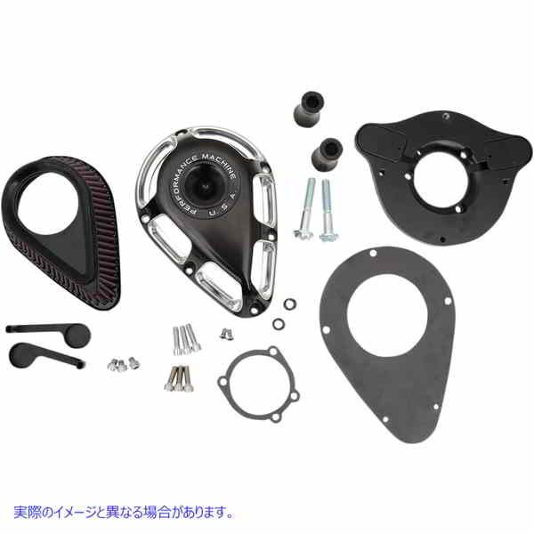 取寄せ ジェットエアクリーナー パフォーマンスマシーン (PM) Jet Air Cleaner - Contrast Cut - CV/EFI 0206-2112-BM 10101585