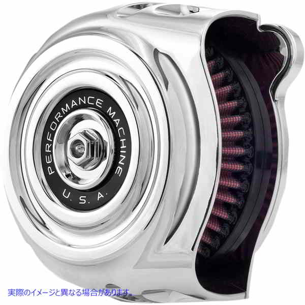 取寄せ ビンテージエアクリーナー パフォーマンスマシーン (PM) Vintage HP Air Cleaner - Chrome - M8 0206-2142-CH 10102677