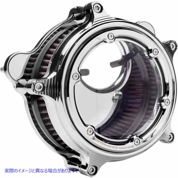 取寄せ ビジョンエアクリーナー パフォーマンスマシーン (PM) Vision Air Cleaner - Chrome - M8 0206-2156-CH 10102741