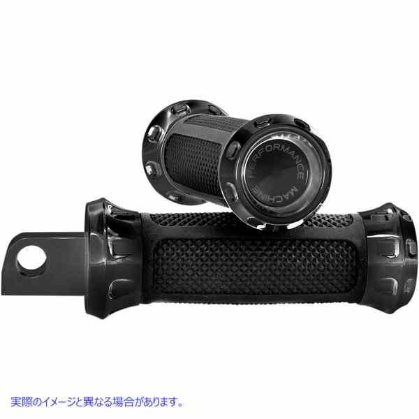 取寄せ オーバードライブフットペグ - ブラック パフォーマンスマシーン (PM) Over Drive Footpeg - Black 0035-1158-B 16201460