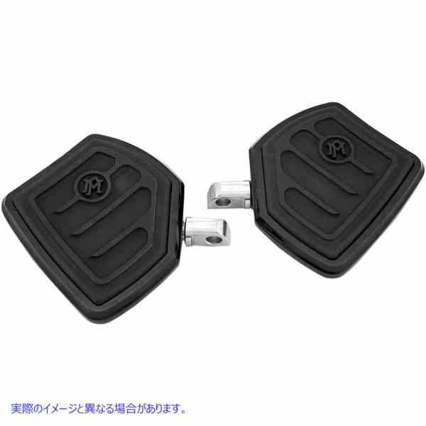 取寄せ 床板 パフォーマンスマシーン (PM) Passenger Floorboards - Contoured - Black 0036-1016-BM 16210831