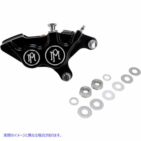 取寄せ 4ピストンディファレンシャルボアキャリパー パフォーマンスマシーン (PM) 4-Piston Caliper - Front Right - Contrast Cut? - 11.5 0053-2920-BM 17010312