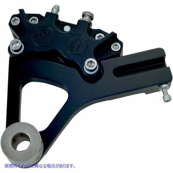 取寄せ キャリパーキット パフォーマンスマシーン (PM) 4-Piston Caliper - Rear - Black Ops? - 00-05 FXD 1283-0052-SMB 17010458