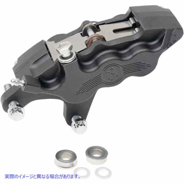 取寄せ 6ピストンディファレンシャルボアフロントキャリパー パフォーマンスマシーン (PM) 6 Piston Caliper - 11.5 - Left - Black Ops 0051-2915-SMB 17010467