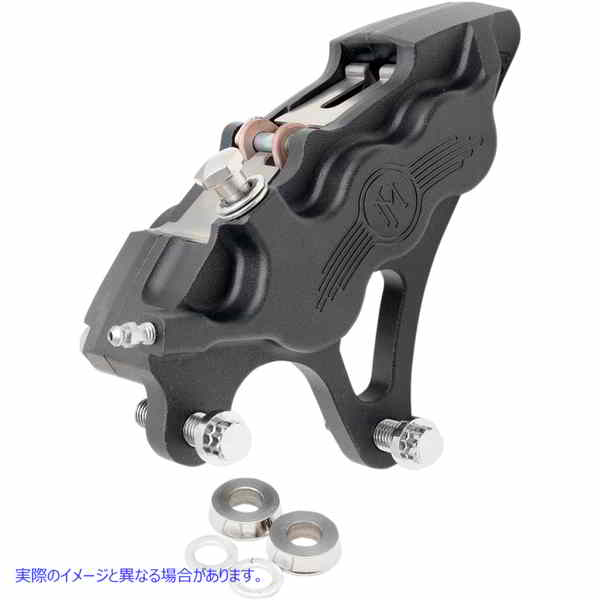 取寄せ 6ピストンディファレンシャルボアフロントキャリパー パフォーマンスマシーン (PM) 6 Piston Caliper - 13 - Left - Black Ops 0051-2917-SMB 17010469