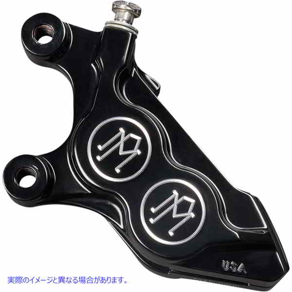 取寄せ 4ピストンキャリパー パフォーマンスマシーン (PM) 4-Piston Caliper - Contrast Cut - Left Front 0052-2425-BM 17010671