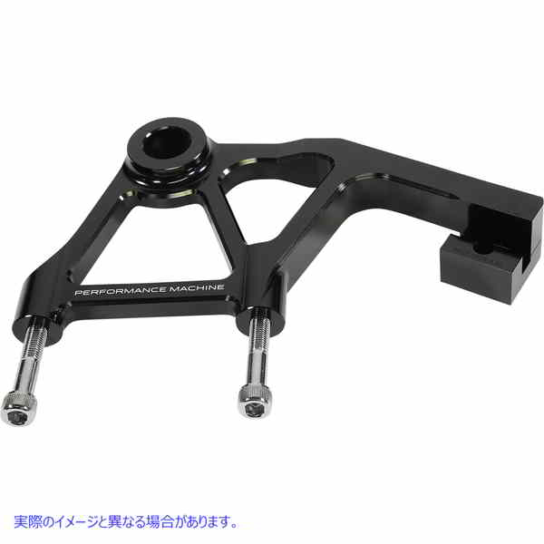 取寄せ リアラジアルマウントキャリパーブラケット - アルマイトブラック パフォーマンスマシーン (PM) Rear Radial Mount Caliper Bracket - Anodized Black 0023-1828AGNM-A-B 17010709