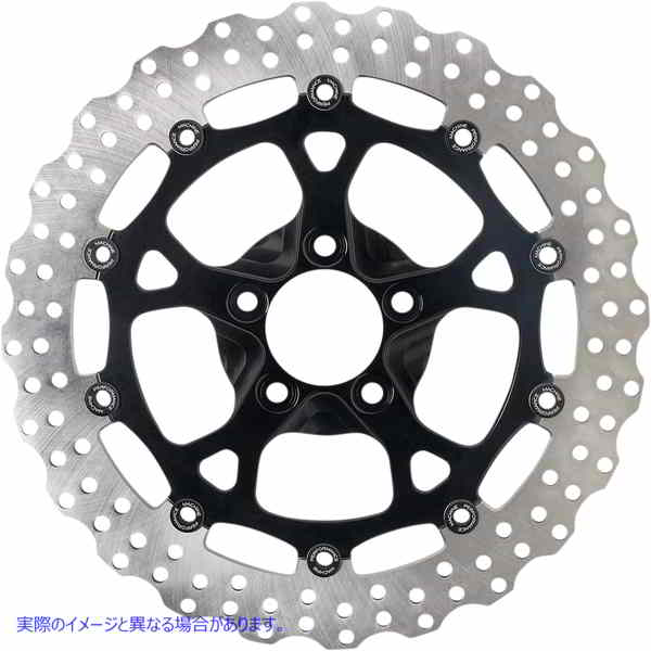 取寄せ ツーピースブレーキローター パフォーマンスマシーン (PM) Front Dominator Rotor - 13 - Black 0133-3059S-B 17103934