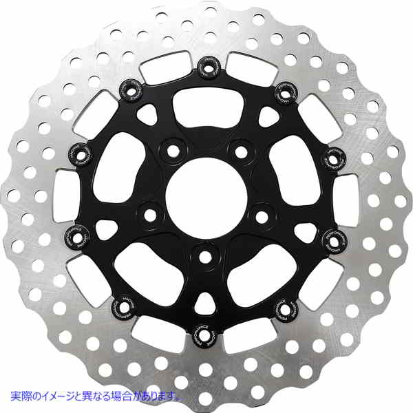 取寄せ ツーピースブレーキローター パフォーマンスマシーン (PM) Front Dominator Rotor - 11.5 - Black 0133-1535S-B 17104295