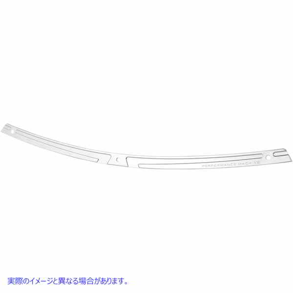 取寄せ フロントガラストリム - スカロップ - クローム - FL 14+ パフォーマンスマシーン (PM) Windshield Trim - Scallop - Chrome - FL '14+ 0209-2016SCA-CH 23500254
