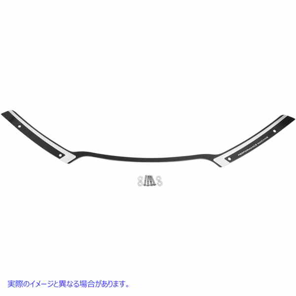 取寄せ フロントガラストリム - スカロップ - コントラストカット - FLTR 15+ パフォーマンスマシーン (PM) Windshield Trim - Scallop - Contrast Cut - FLTR '15+ 0209-2018SCA-BM 23500314