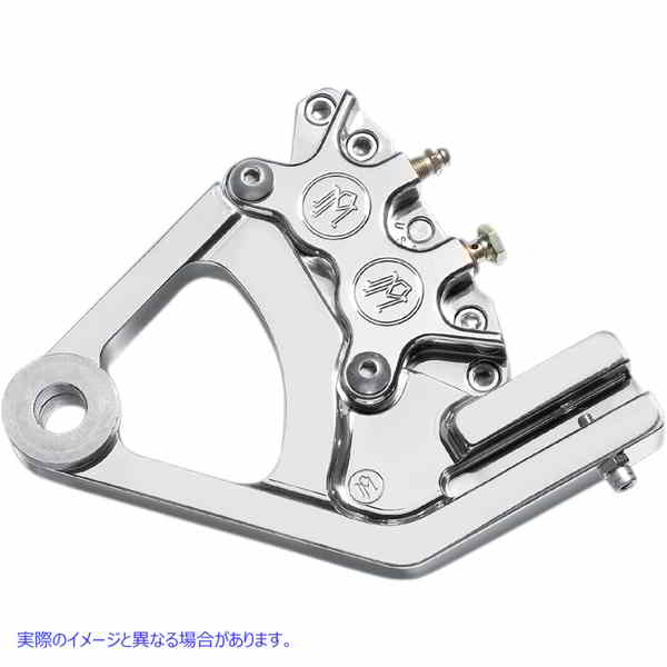 取寄せ キャリパーキット パフォーマンスマシーン (PM) Caliper - Rear - Chrome - 00-05 Softail 1285-0052-CH DS324603