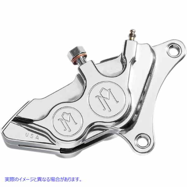 取寄せ 4ピストンディファレンシャルボアキャリパー パフォーマンスマシーン (PM) Caliper - Front Right - Chrome - 00-17 Harley-Davidson 0053-2920-CH DS324612