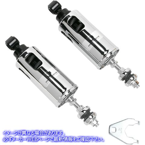 取寄せ 422シリーズショック プログレッシブ サスペンション 422 Series Adjustable Shocks - Chrome - Standard 422-4037C 13100205