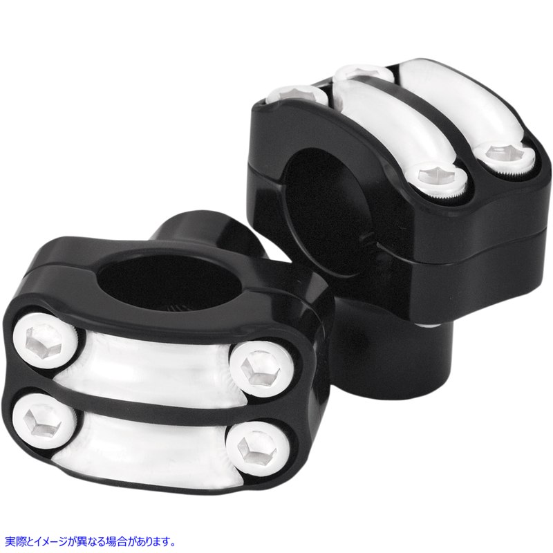 取寄せ ライザー - 4ボルト - 1-1/2インチ - コントラストカット RSD ローランドサンズデザイン Risers - Four-Bolt - 1-1/2 - Contrast Cut 0208-2050-BM 06020540