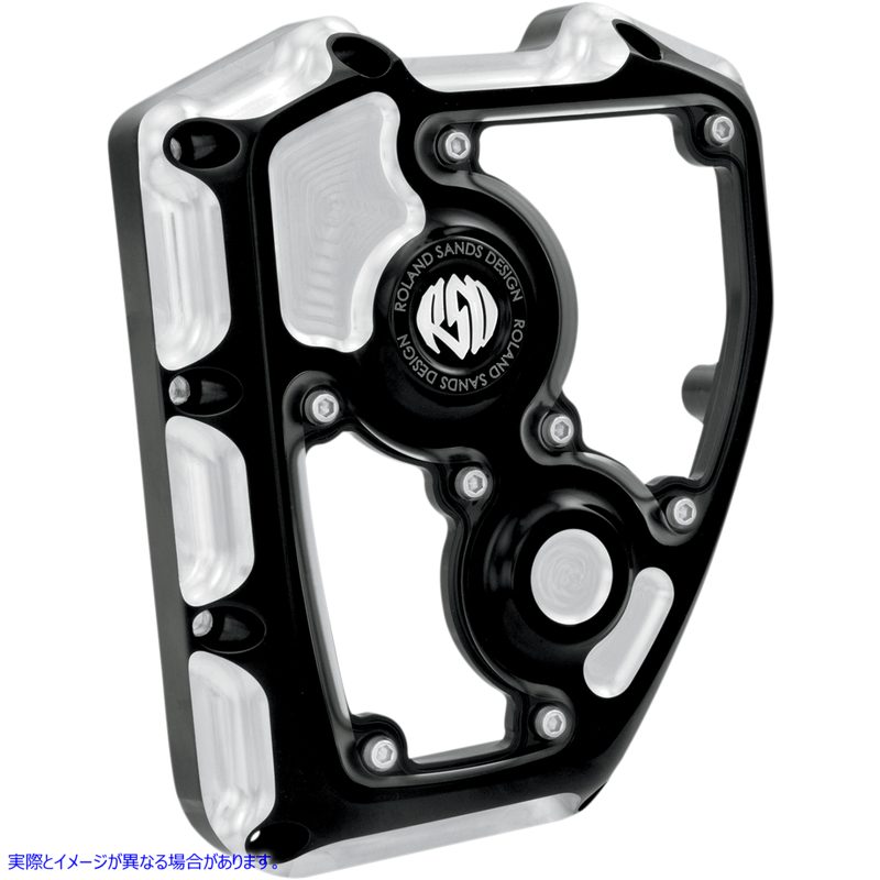 取寄せ 透明度カムカバー RSD ローランドサンズデザイン Cam Cover - Clarity - Contrast Cut - Twin Cam 0177-2003-BM 09401057