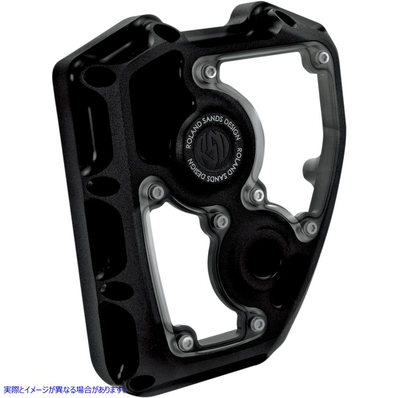 取寄せ 透明度カムカバー RSD ローランドサンズデザイン Cam Cover - Clarity - Black Ops - Twin Cam 0177-2003-SMB 09401058