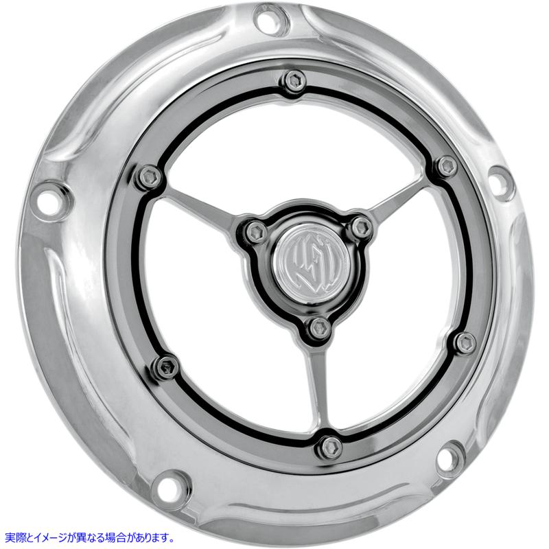 取寄せ 透明度ダービーカバー RSD ローランドサンズデザイン Clarity Derby Cover - Chrome 0177-2007-CH 09401062
