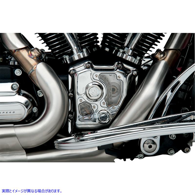 取寄せ 透明度カムカバー RSD ローランドサンズデザイン Cam Cover - Clarity - Chrome - FLH 0177-2005-CH 09401128