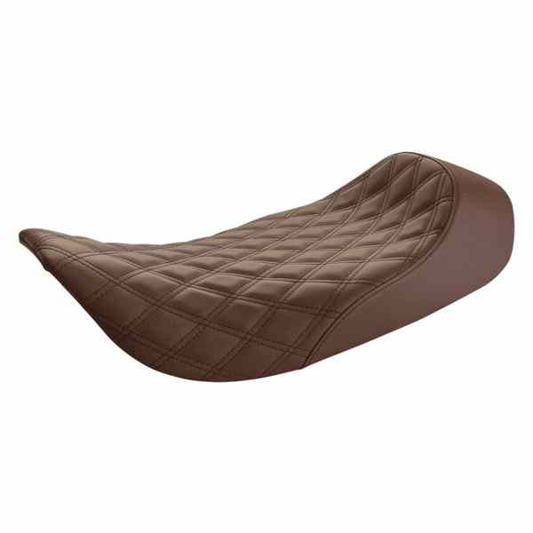 取寄せ 反逆格子ステッチソロシート サドルマン Renegade Solo Seat - Lattice Stitched - Brown - FLH '97-'07 897-06-002BLS 08011333