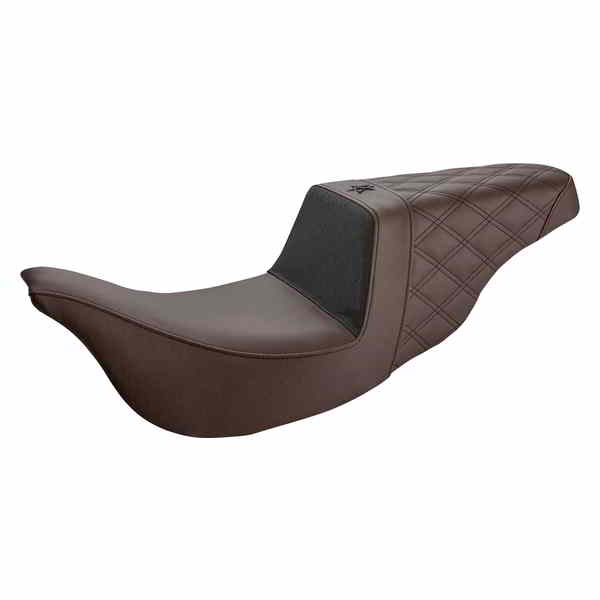 取寄せ 不明な産業パフォーマンスグリッパーシート サドルマン Unknown Industries Seat - Carbon Fiber/ Gripper/Rear Lattice Stitch - Brown - FL '08-'23 UN08-07-173BR 08011360