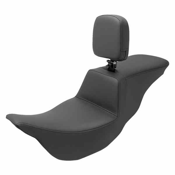 取寄せ ツアーステップアップシート サドルマン Tour Step-Up Seat - Rider Backrest - Plain - FL '08-'23 808-07B-194BR 08011465