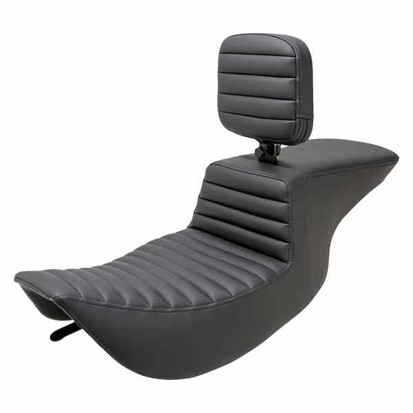 取寄せ ツアーステップアップシート サドルマン Tour Step-Up Seat - Rider Backrest - Tuck-n-Roll - FLHR/FLHX '97-'07 897-06-191BR 08011471