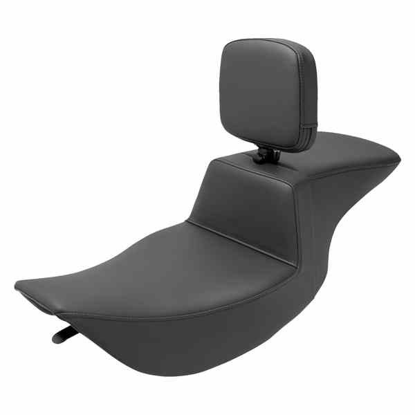 取寄せ ツアーステップアップシート サドルマン Tour Step-Up Seat - Rider Backrest - Plain - FLHR/FLHX '97-'07 897-06-194BR 08011473