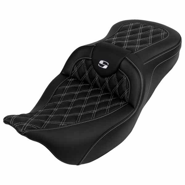 【並行輸入品】 サドルマン ロードソファ  シート - バックレスト付き - ホワイトステッチ - FL 08-23 808-07B-182B6 08011611