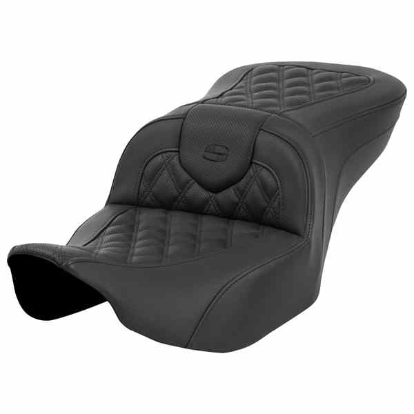 【並行輸入品】 サドルマン ロードソファ  シート - 背もたれなし - ラティスステッチ - ブラック - FL 23-24 823-07-182 08011627