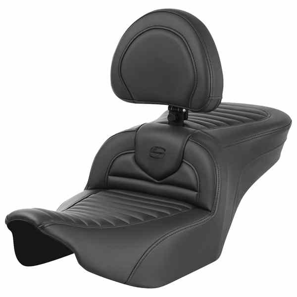 【並行輸入品】 サドルマン ロードソファ  シート - バックレスト付き - タック＆ロール - FLTR/FLHX 23-24 823-07-202B0 08011770