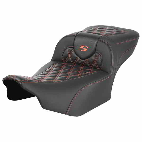 【並行輸入品】 サドルマン ロードソファ  エクステンデッドリーチシート - バックレストなし - ラティスステッチ - オレンジステッチ - FL/FX 23-24 823-07-20703 08011796