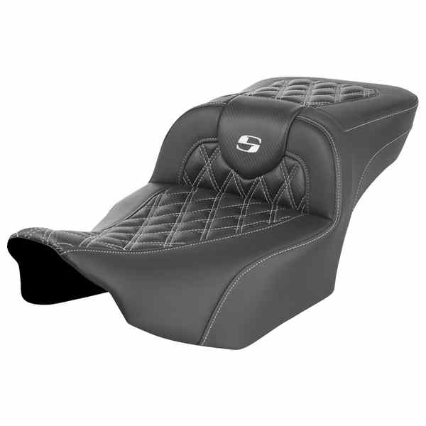 【並行輸入品】 サドルマン ロードソファ  エクステンデッドリーチシート - バックレストなし - ラティスステッチ - ホワイトステッチ - FLTR/FLHX 23-24 823-07-20706 08011799