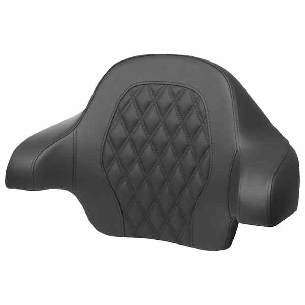 【並行輸入品】 サドルマン Tour-PakR バックレストパッド - ラティスステッチ - ブルーステッチ - FL 14-24 814-07-18401 08011809