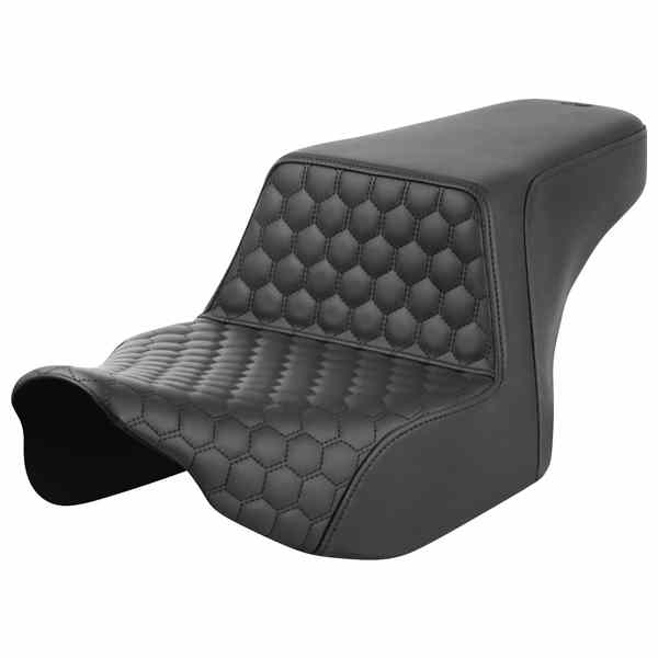 【並行輸入品】 サドルマン ステップアップシート - フロントハニカム - ブラックステッチ - FL 23-24 823-07-17700 08011824