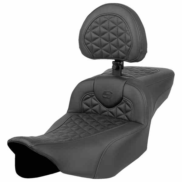 【並行輸入品】 サドルマン ロードソファ  トライグリッパーシート - エクステンデッドリーチ - バックレスト付き - FLH/FLT 23-24 823-07-211B0 08011964