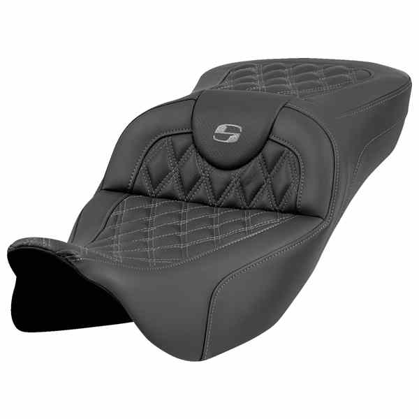 【並行輸入品】 サドルマン ロードソファ  エクステンデッドリーチシート - ラティスステッチ - グレーステッチ - バックレストなし - FL 08-23 808-07B-18402 08011989