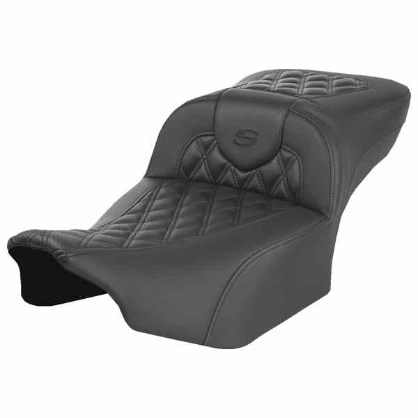 【並行輸入品】 サドルマン ヒーター付きロードソファ シート - エクステンデッドリーチ - ラティスステッチ - バックレストなし - FLT/FLH ’23-‘24 823-07-207A0 08012044