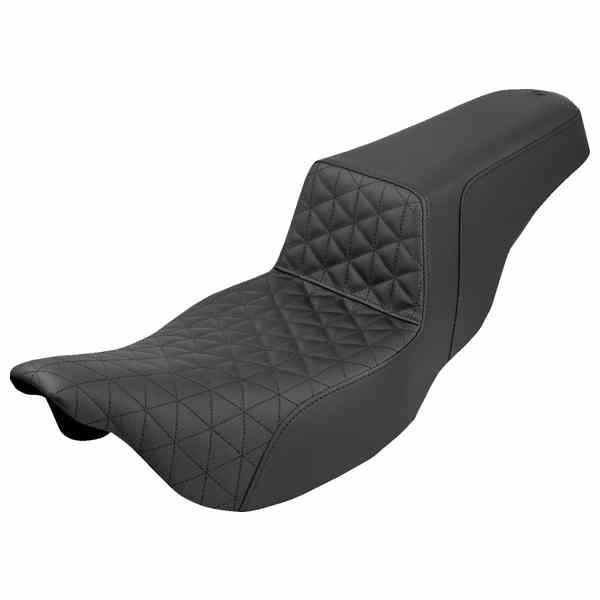 【並行輸入品】 サドルマン エクステンデッドリーチ ステップアップシート - トライグリッパー - ブラック - FLH/FLT 08-24 808-07B-180 08012107