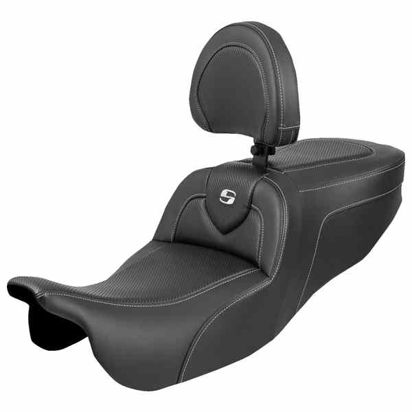 【並行輸入品】 サドルマン ロードソファ  シート - バックレスト付き - カーボンファイバー - FLRT/FLTRT 15-25 815-07-185BR 08012141