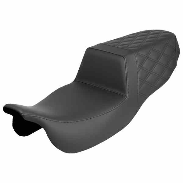 【並行輸入品】 サドルマン ステップアップシート - リア ラティスステッチ - FLRT/FLTRT 15-25 815-07-173 08012156