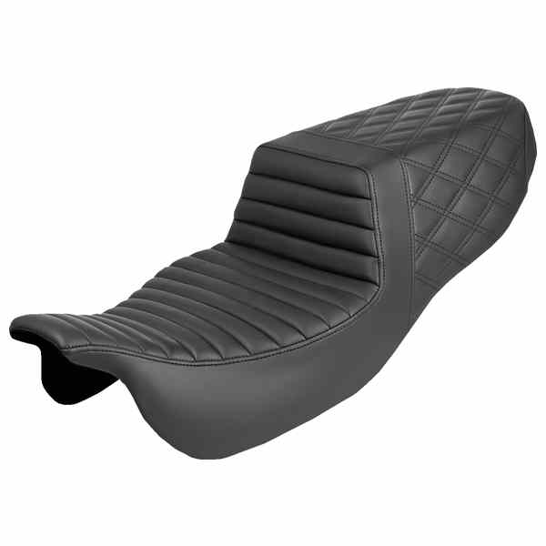 【並行輸入品】 サドルマン ステップアップシート - フロントタックアンドロール/リアラティスステッチ - FLRT/FLTRT 15-25 815-07-176 08012159