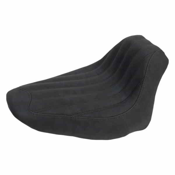 取寄せ ナックルソロシート - リブ付き - ブラック - FLST 06-17 サドルマン Knuckle Solo Seat - Ribbed - Black - FLST '06-'17 806-15-0023 08020826