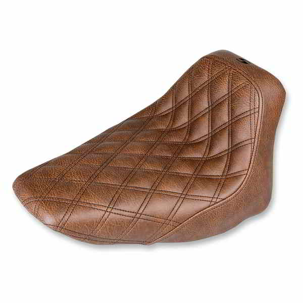 取寄せ レネゲード ソロシート - ラティスステッチ - ブラウン - FLST 06-17 サドルマン Renegade Solo Seat - Lattice Stitched - Brown - FLST '06-'17 806-15-002BLS 08020916
