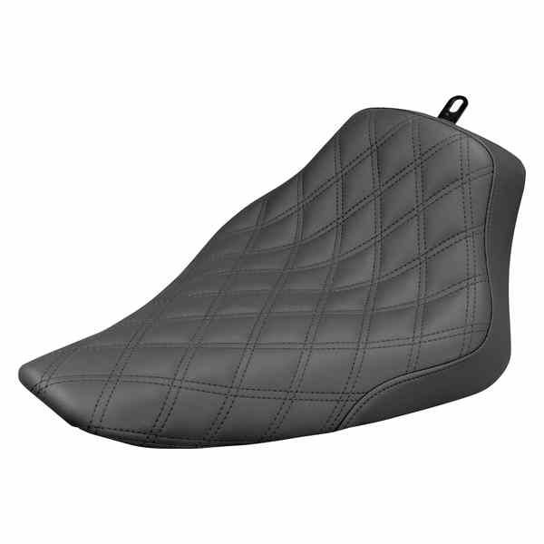 取寄せ レネゲード ソロシート - ラティスステッチ - ブラック - FLS 12-17 サドルマン Renegade Solo Seat - Lattice Stitched - Black - FLS '12-'17 812-26-002LS 08020931