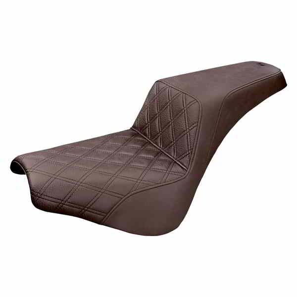 取寄せ ステップアップシート - フロントラティスステッチ サドルマン Step-Up Seat - Front Lattice Stitch - Brown 818-30-172BR 08020963