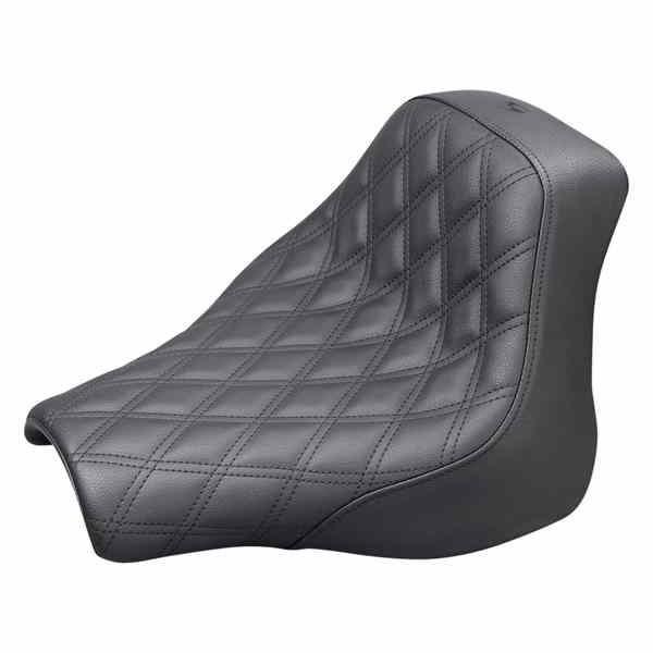 取寄せ レネゲード ソロシート - ラティスステッチ - ブラック - FXFB 18-19 サドルマン Renegade Solo Seat - Lattice Stitched - Black - FXFB '18-'19 818-28-002LS 08021002